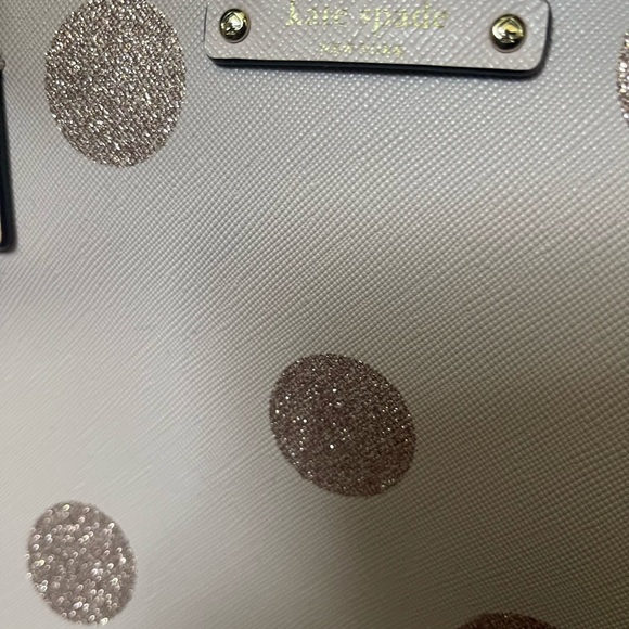 Kate Spade Pink Polka Dot Tote Pocketbook - Picture 6 of 13